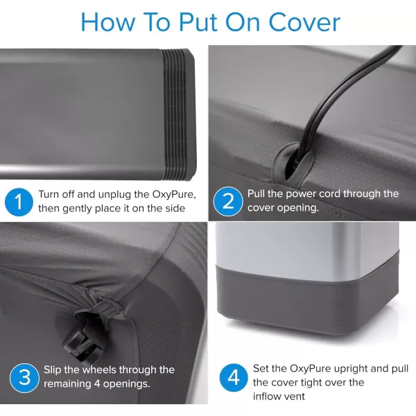 imageNuwave OxyPure EZ Clean Cover 2pk OxyPure Smart Air Purifier Made by Original Manufacturer Fits Models 47001 47002 47003 47004 47009