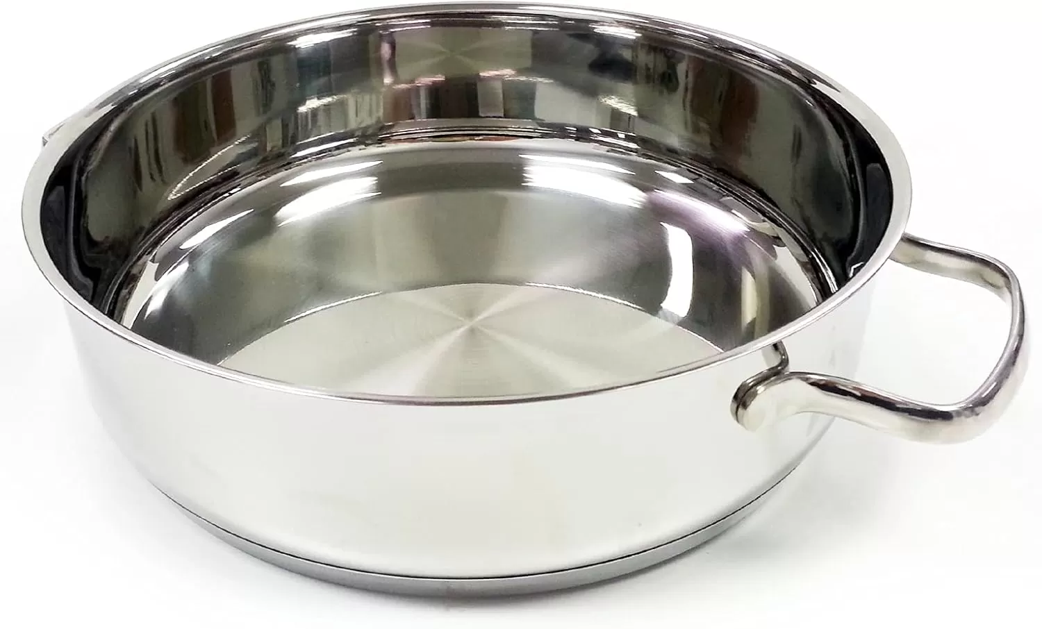imageNuwave Design188 Stainless Steel CookwareFree of PTFE PFOA PFOSFondue Pot SetWorks On All Cooktops and Induction CookerInclude PotSteamer BasketGlass Lid and 8 Fondue Forks10 Yer Wrranty 35Qt Pot Silver