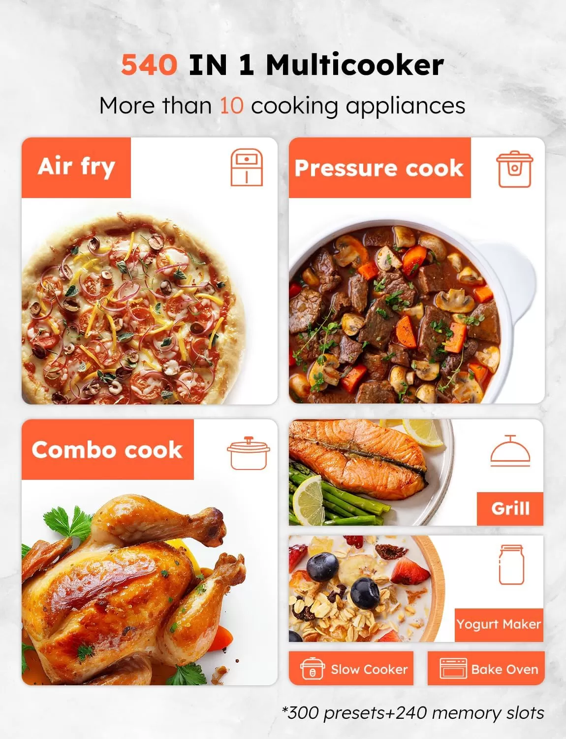 imageNuwave Duet Air Fryer and Electric Pressure Cooker Combo with 2 Switchable Lids 300 FoolProof OneTouch Presets CrispampampTender Tech 6QT Heavyduty Stainless Steel Pot 15 Safety Features