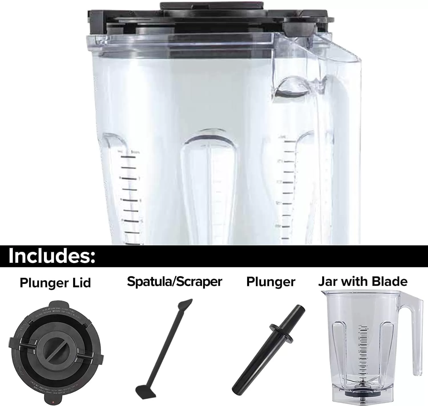 imageNuwave Infinity Commercial Blender HeavyDuty Smoothie Blender w 25HP Copper Motor ampamp LaserCut Blades Last 100 Years Quick Ice Crushing 64oz Tritan Jar NSF Certified 10 Speeds SelfCleaningTritan Jar