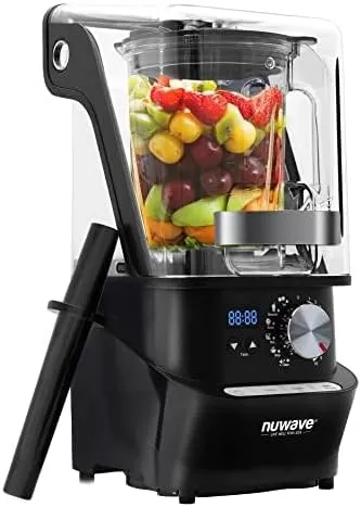 imageNuwave Infinity Noise Reduction Blender Sealed Sound Enclosure Professional Grade Digital Controls 56oz Tritan Jar LaserCut StainlessSteel Blades ampamp HeavyDuty Metal Gears