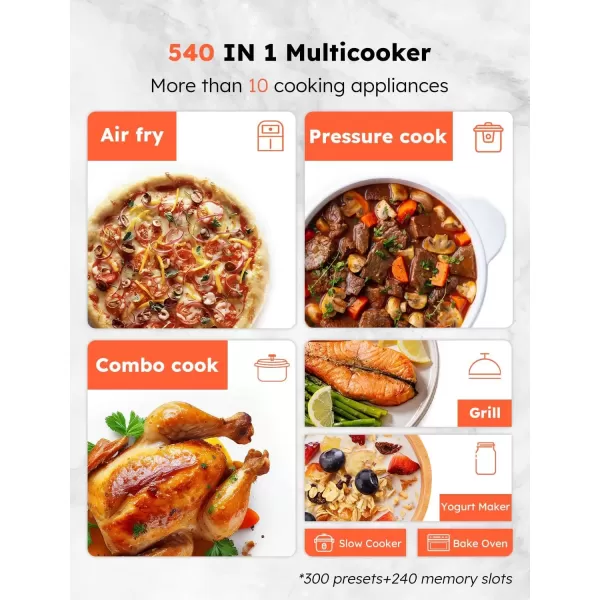 imageNuwave Duet Air Fryer and Electric Pressure Cooker Combo with 2 Switchable Lids 300 FoolProof OneTouch Presets CrispampampTender Tech 6QT Heavyduty Stainless Steel Pot 15 Safety Features