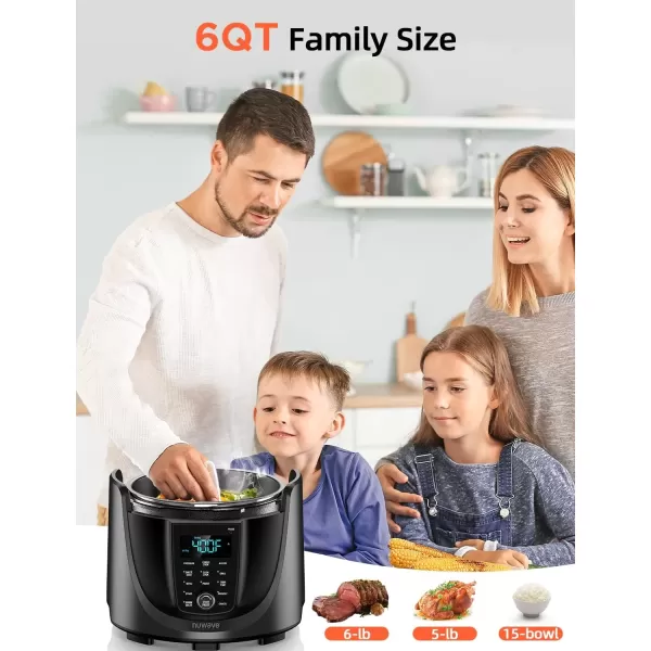 imageNuwave Duet Electric Pressure Cooker ampamp Air Fryer Combo 450 IN 1 Slow Cooker ampamp Grill with Integrated Digital Temp Probe 6qt SS Pot Adjustable HighLow Pressure Builtin SureLock Safety Tech