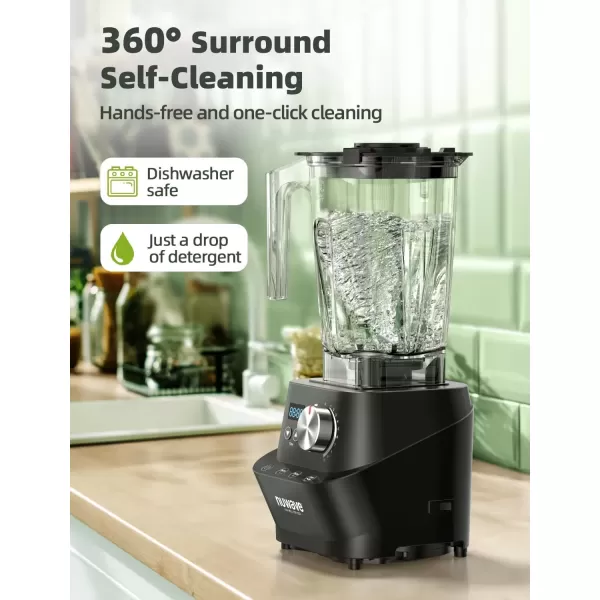 imageNuwave Infinity Commercial Blender HeavyDuty Smoothie Blender w 25HP Copper Motor ampamp LaserCut Blades Last 100 Years Quick Ice Crushing 64oz Tritan Jar NSF Certified 10 Speeds SelfCleaningMetal Gear