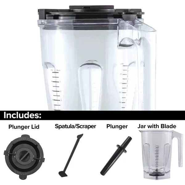 imageNuwave Infinity Commercial Blender HeavyDuty Smoothie Blender w 25HP Copper Motor ampamp LaserCut Blades Last 100 Years Quick Ice Crushing 64oz Tritan Jar NSF Certified 10 Speeds SelfCleaningTritan Jar