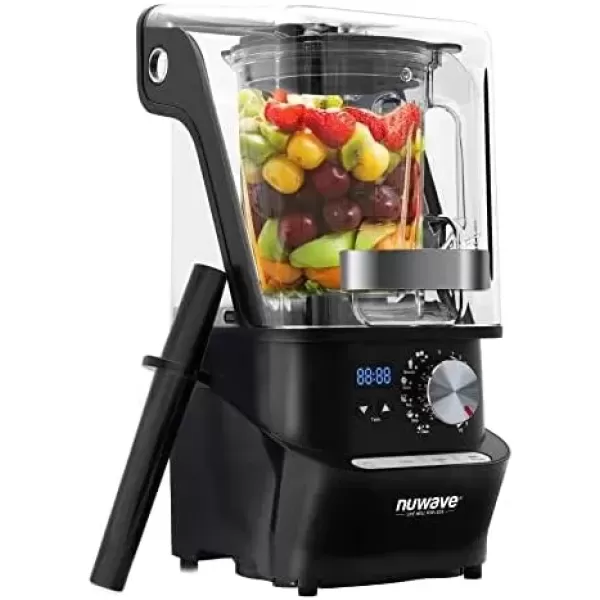 imageNuwave Infinity Noise Reduction Blender Sealed Sound Enclosure Professional Grade Digital Controls 56oz Tritan Jar LaserCut StainlessSteel Blades ampamp HeavyDuty Metal Gears