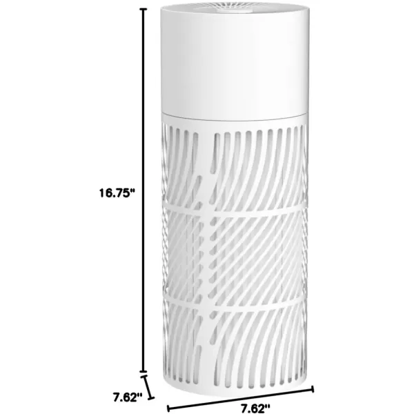 imageNuwave Oxypure Air Purifiers 3XL H13 HEPA Filter for Home Bedroom Allergies 17dB 360 Air Intake Removal to 01 Micron Smoke Dust Mold Pollen Bacteria Pet Hair Odor Air Quality Sensor Energy Star