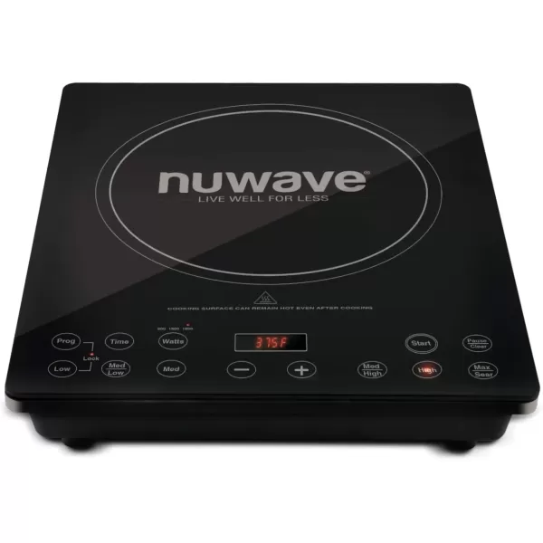 imageNuwave Pro Chef Induction Cooktop NSFCertified CommercialGrade Portable Powerful 1800W Large 8 Heating Coil 94 Temp Settings 100F  575F in 5F ShatterProof Ceramic Glass SurfaceInduction Cooktop