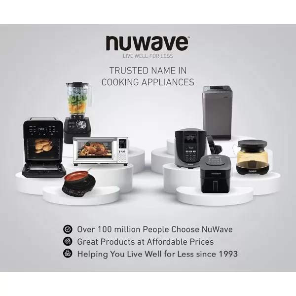 imageNuwave Mosaic Induction Wok Precise Temp Controls 100F575F in 5F Wok Hei Infuse Complex Charred Aroma ampamp Flavor 3 Wattage 600 900 ampamp 1500 Authentic 14inch Carbon Steel Wok ampamp Cookbook Included