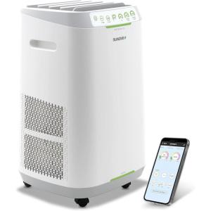 imageNuwave Forever Smart Air Purifier for Home Never Replace Air Filter System Patented 7Stage Filtration Cleans Large Room up to 2002 Sq Ft Adjustable Flow Panel Washable ampamp Reusable Filters