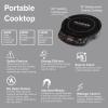 imageNUWAVE Flex Precision Induction Cooktop 1025 ShatterProof Ceramic Glass 65 Heating Coil 45 Temps from 100F to 500F 3 Wattage Settings 600 900 ampamp 1300 Watts 9 Duralon Ceramic Pan IncludedPIC Flex