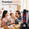 imageNuWave Moxie Commercial Blender Vacuum Smoothie Blender with 25HP Motor Professional Grade SelfCleaning  6 presets ampamp 10 Speed Settings for Shakes Smoothies Nut Butters Crushed IceBlack Grey
