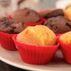 imageNuWave Silicone Baking Kit with 8x8inch Baking Pan ampamp Reusable Cupcake Liners Red 7pc