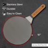 imageNuwave 2pc Pizza Kit 10 Stainless Steel Pizza Peel Stainless Steel Pizza CutterServer Combo Great for Thin and Thick Pizza baking homemade pizza bread