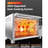 imageNuwave Bravo XL Pro Air Fryer Toaster Oven Improved 100 Super Convection Quicker ampamp Crispier Results 100 Presets MultiLayer Even Cooking 50500F Smart Probe PFAS Free 30QT Stainless Steel2025 Improved Bravo XL Pro