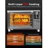 imageNuwave Bravo XL Pro Air Fryer Toaster Oven with Grill Combo 2025 New UltraFast Convection System 35 Crispier 2X More Even 142 Presets 50500F Smarter Probe PFAS Free 30QT Stainless SteelBrushed Stainless Steel