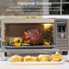 imageNuwave Bravo XL Pro Air Fryer Toaster Oven with Grill Combo 2025 New UltraFast Convection System 35 Crispier 2X More Even 142 Presets 50500F Smarter Probe PFAS Free 30QT Stainless SteelNonStick