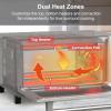 imageNuwave Bravo XL Pro Air Fryer Toaster Oven with Grill Combo 2025 New UltraFast Convection System 35 Crispier 2X More Even 142 Presets 50500F Smarter Probe PFAS Free 30QT Stainless SteelNonStick