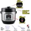 imageNuwave Duet Air Fryer Electric Pressure Cooker ampamp Grill Combo 540 IN 1 Multicooker with 2 Removable Lids Slow Cook Sears Sauts 1810 SS Pot SureLock Safety Tech ampamp 9 Deluxe Accessories3 accessories