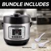 imageNuwave Duet Air Fryer Electric Pressure Cooker ampamp Grill Combo 540 IN 1 Multicooker with 2 Removable Lids Slow Cook Sears Sauts 1810 SS Pot SureLock Safety Tech ampamp 9 Deluxe Accessories3 accessories
