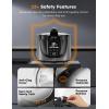 imageNuwave Duet Air Fryer Electric Pressure Cooker ampamp Grill Combo 540 IN 1 Multicooker with 2 Removable Lids Slow Cook Sears Sauts 1810 SS Pot SureLock Safety Tech ampamp 9 Deluxe Accessories9 accessories