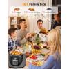 imageNuwave Duet Air Fryer Electric Pressure Cooker ampamp Grill Combo 540 IN 1 Multicooker with 2 Removable Lids Slow Cook Sears Sauts 1810 SS Pot SureLock Safety Tech ampamp 9 Deluxe Accessories9 accessories