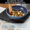 imageNuwave Healthy Duralon Blue Ceramic Nonstick Cookware Set Diamond Infused ScratchResistant PFAS Free Dishwasher ampamp Oven Safe Induction Ready ampamp Evenly Heats Tempered Glass Lids ampamp StayCool HandlesCozy Blue