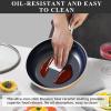 imageNuwave Healthy Duralon Blue Ceramic Nonstick Cookware Set Diamond Infused ScratchResistant PFAS Free Dishwasher ampamp Oven Safe Induction Ready ampamp Evenly Heats Tempered Glass Lids ampamp StayCool HandlesApricot Orange