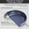imageNuwave Healthy Duralon Blue Ceramic Nonstick Cookware Set Diamond Infused ScratchResistant PFAS Free Dishwasher ampamp Oven Safe Induction Ready ampamp Evenly Heats Tempered Glass Lids ampamp StayCool HandlesMetallic Lilac Purple