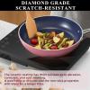 imageNuwave Healthy Duralon Blue Ceramic Nonstick Cookware Set Diamond Infused ScratchResistant PFAS Free Dishwasher ampamp Oven Safe Induction Ready ampamp Evenly Heats Tempered Glass Lids ampamp StayCool HandlesDusty Pink