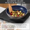 imageNuwave Healthy Duralon Blue Ceramic Nonstick Cookware Set Diamond Infused ScratchResistant PFAS Free Dishwasher ampamp Oven Safe Induction Ready ampamp Evenly Heats Tempered Glass Lids ampamp StayCool HandlesMetallic Mocha Brown