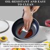 imageNuwave Healthy Duralon Blue Ceramic Nonstick Cookware Set Diamond Infused ScratchResistant PFAS Free Dishwasher ampamp Oven Safe Induction Ready ampamp Evenly Heats Tempered Glass Lids ampamp StayCool HandlesMetallic Tinsel Silver