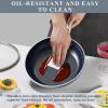 imageNuwave Healthy Duralon Blue Ceramic Nonstick Cookware Set Diamond Infused ScratchResistant PFAS Free Dishwasher ampamp Oven Safe Induction Ready ampamp Evenly Heats Tempered Glass Lids ampamp StayCool HandlesCool Gray