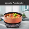 imageNuwave Mosaic Induction Wok Temp Control 100F575F in 5F Wok Hei Infuse Charred Aroma ampamp Flavor 14inch Carbon Steel Wok 8pc Bamboo AccessoriesInduction PIC Flex  4Qt Everyday Pan