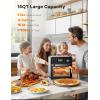 imageNuwave TODD ENGLISH Air Fryer Grill Oven Combo TRUE Char ampamp Flavor 100 in 1 Super Convection Toaster Oven Countertop Excellent Thermal Insulation POWERPORT PlugIn Grill 550F Stainless SteelProSmart Grill