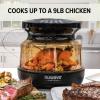 imageNuwave TODD ENGLISH Air Fryer Grill Oven Combo TRUE Char ampamp Flavor 100 in 1 Super Convection Toaster Oven Countertop Excellent Thermal Insulation POWERPORT PlugIn Grill 550F Stainless SteelPower Dome  Grill
