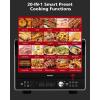 imageNuwave TODD ENGLISH iQ360 Digital Smart Oven 20in1 Convection Infrared Grill Griddle Combo 34Qt Mega Capacity 1800 Watts Adjustable Triple Surround Heat Zones Smart Thermometer WIFI Enabled LargeBlack