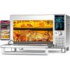 imageNuwave Bravo XL Pro Air Fryer Toaster Oven Improved 100 Super Convection Quicker ampamp Crispier Results 100 Presets MultiLayer Even Cooking 50500F Smart Probe PFAS Free 30QT Stainless SteelClassic Bravo XL