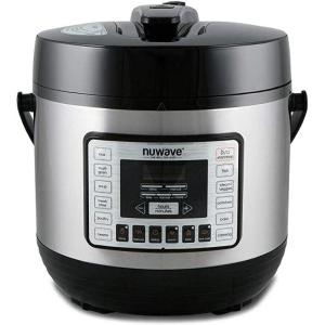 imageNuwave Duet Air Fryer Electric Pressure Cooker ampamp Grill Combo 540 IN 1 Multicooker with 2 Removable Lids Slow Cook Sears Sauts 1810 SS Pot SureLock Safety Tech ampamp 9 Deluxe Accessories3 accessories