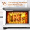 imageNuwave Bravo Pro Smart Toaster Oven Countertop True Air Fryer Combo wImproved 100 Convection 35 Crispier 112 Presets Customizable Pizza Zones Integrated Probe PFAS Free 30QT Stainless SteelBravo XL w Grill