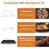 imageNuwave Bravo XL Air Fryer Toaster Smart Oven 12in1 Countertop GrillGriddle Combo 30Qt XL Capacity 50F500F adjustable in precise 5F increments Integrated Smart Thermometer Linear T Technologysilver