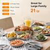 imageNuwave Bravo XL Air Fryer Toaster Smart Oven 12in1 Countertop GrillGriddle Combo 30Qt XL Capacity 50F500F adjustable in precise 5F increments Integrated Smart Thermometer Linear T TechnologyMint