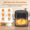 imageNuwave Brio 10in1 Air Fryer 725Qt with Patented Linear T Thermal Technology for Crisping Roasting Dehydrating and Reheating NonStick Dishwasher Safe Basket and App with 100 Recipes  Black725QT Brio Air Fryer