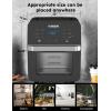 imageNuwave Brio 10in1 Air Fryer 725Qt with Patented Linear T Thermal Technology for Crisping Roasting Dehydrating and Reheating NonStick Dishwasher Safe Basket and App with 100 Recipes  Black155QT Brio Air Fryer