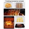 imageNuwave Brio 10in1 Air Fryer 725Qt with Patented Linear T Thermal Technology for Crisping Roasting Dehydrating and Reheating NonStick Dishwasher Safe Basket and App with 100 Recipes  Black155QT Brio Air Fryer