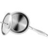 imageNuwave Commercial 15Quart Stainless Steel Saucepan with Vented Lid TriPly Construction Premium 1810 Stainless Steel