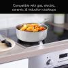 imageNuwave Commercial 15Quart Stainless Steel Saucepan with Vented Lid TriPly Construction Premium 1810 Stainless Steel