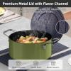 imageNuwave Lux 13pc Forged Lightweight Cookware Set PFAS Free Healthy G10 Duralon Ceramic Coating Ultra NonStick StayCool Handles Works on All Cooktops ampamp Induction ReadyAvocado