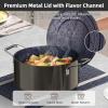 imageNuwave Lux 13pc Forged Lightweight Cookware Set PFAS Free Healthy G10 Duralon Ceramic Coating Ultra NonStick StayCool Handles Works on All Cooktops ampamp Induction ReadyBlack Coffee
