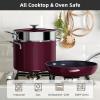 imageNuwave Lux 13pc Forged Lightweight Cookware Set PFAS Free Healthy G10 Duralon Ceramic Coating Ultra NonStick StayCool Handles Works on All Cooktops ampamp Induction ReadyCinnamon